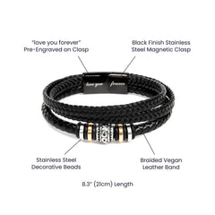 Last Forever Love You Forever (To My Grandson) – Bracelet